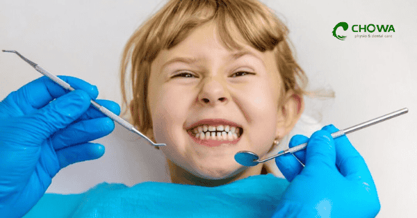 Happy kid showing teeth during pediatric dental care in Gulshan